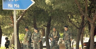 el ejercito libanes se ha desplegado en las entradas del campamento